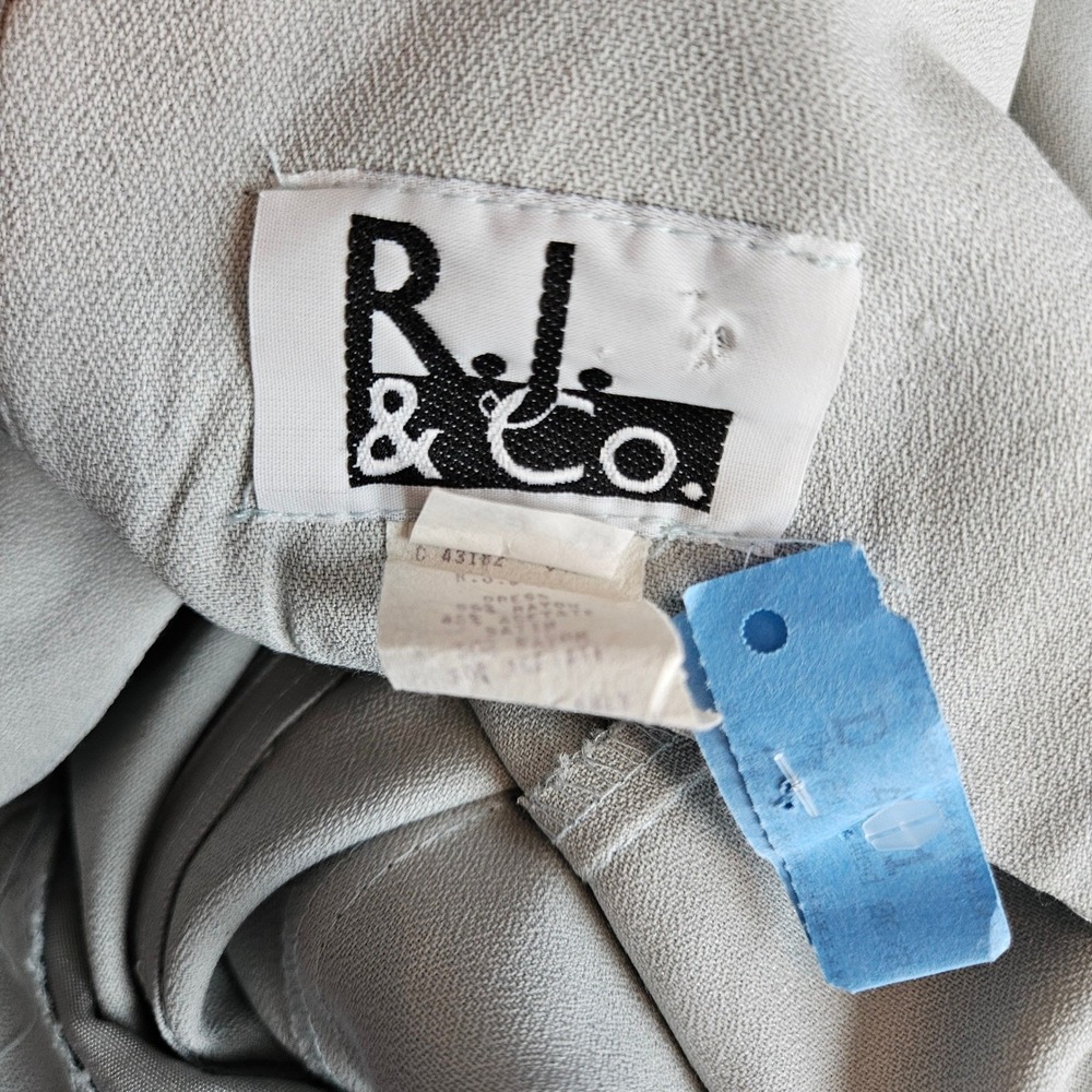 Vintage Formal Dress Jacket Formal Size 10 Blue Regency‎ Empire Waist Bridgerton - Picture 5 of 12